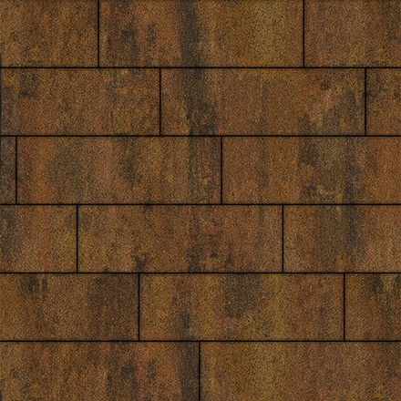 Тротуарная плитка ПРЯМОУГОЛЬНИК 750х250 мм - Листопад гранит Саванна