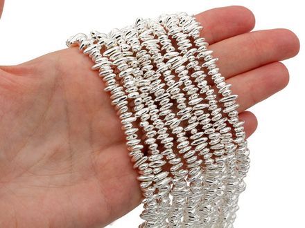 Нить гематитовых бусин, "Freeform" 6-9,5мм