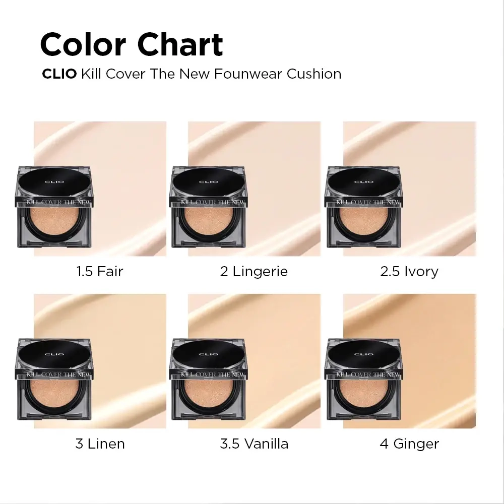 CLIO KILL COVER THE NEW FOUNWEAR CUSHION #23 Кушон с запаской