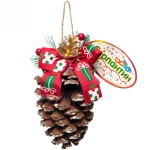 Украшение новогоднее «Шишка» 16*10 см, Белый иней