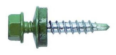 Саморез кровельные зеленые 51ммх4,8 (50шт) RAL6005 КОРОБКА