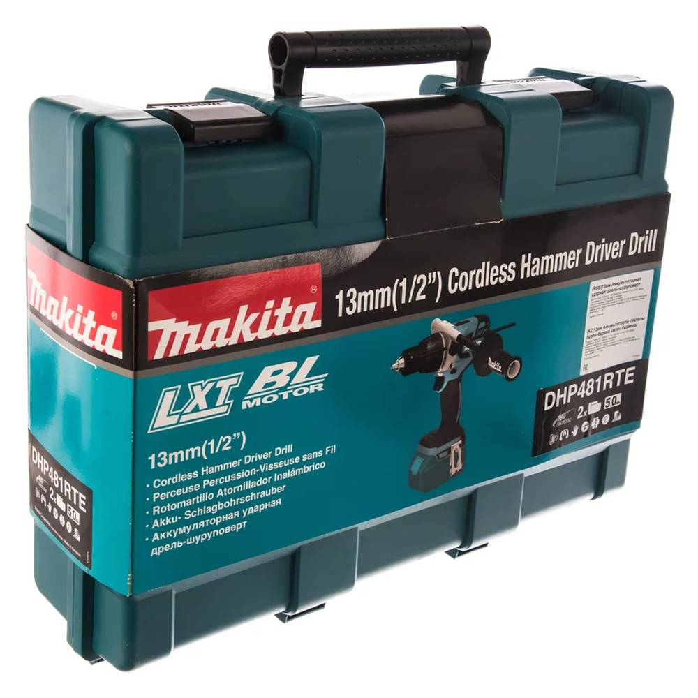 Аккумуляторная дрель-шуруповерт Makita DHP481RTE ударная
