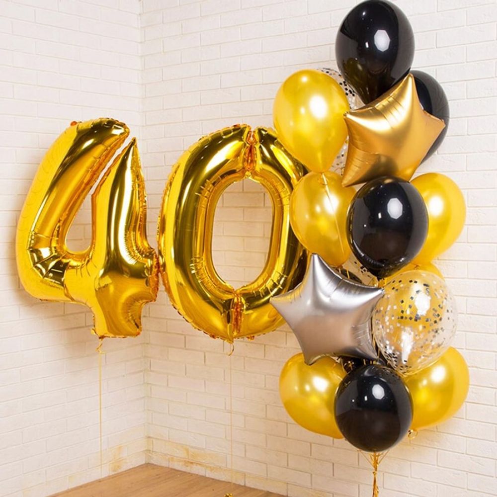 Композиция из шаров на юбилей 40 лет