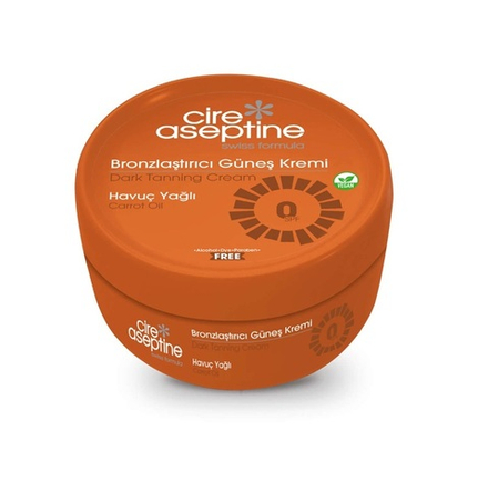 Крем для загара Cire Aseptine Dark Tanning Cream 0 SPF Carrot Oil 200 мл