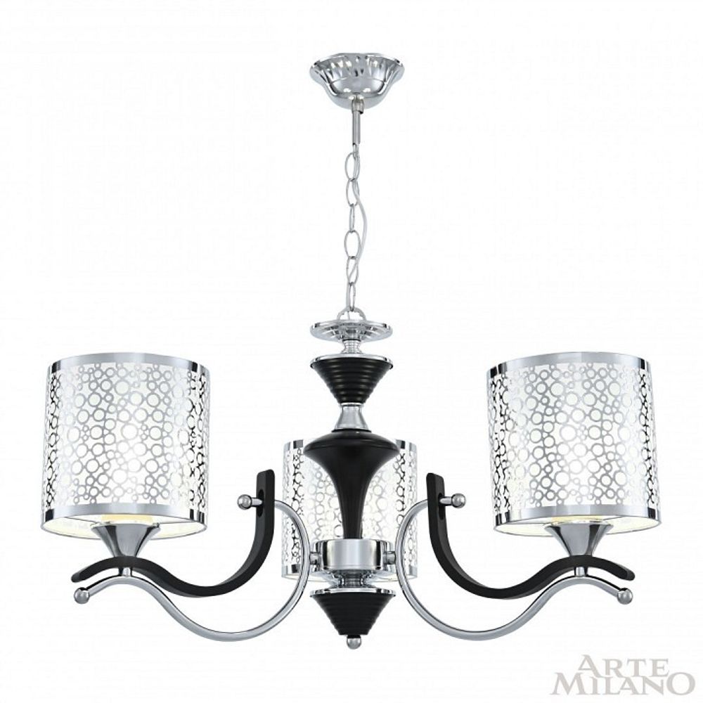 Подвесная люстра Arte Milano Florentia-6787 306787/3 Bk/Ni