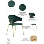 Стул Bradex Home Avatar зелёный