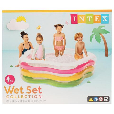 Бассейн надув. Summer Colors 185х180x53см 56495 (Intex)