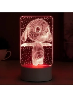 Светильник «Щенок» LED RGB от сети RISALUX