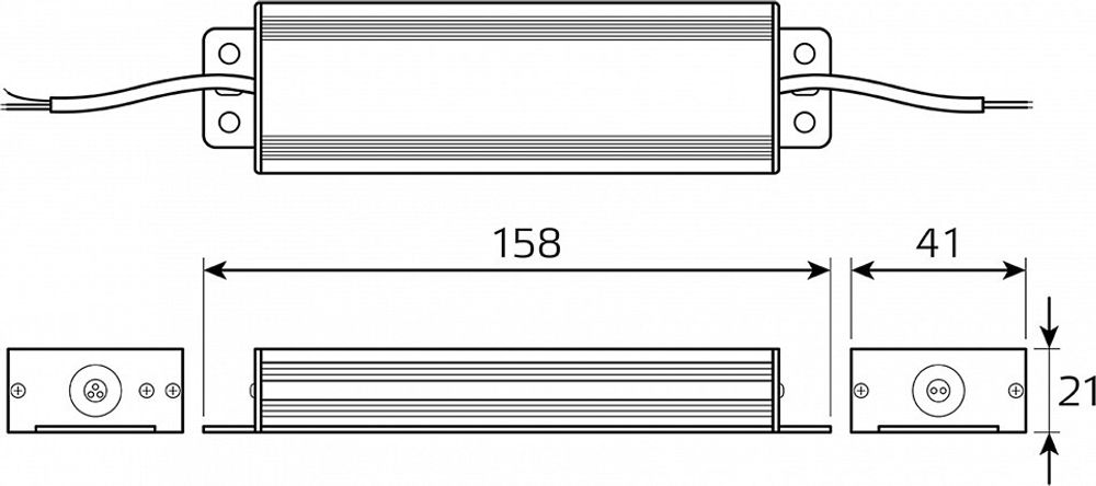 Блок питания с проводом Gauss  BT523