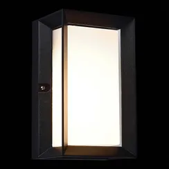 SL077.411.01 Светильник уличный настенный ST-Luce Черный/Белый LED 1*6W 3000K CUBISTA