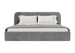Кровать двуспальная Classic 200 см (серый, рогожка)