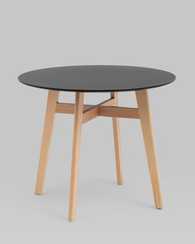 Target Circle 90*90 черный ножки из массива дерева