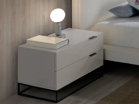 Прикроватная тумбочка Angel Cerda Estetico 7004, жемчужно-серая