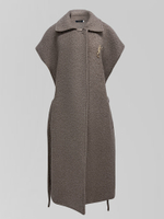 Жилет удлиненный 2939 с люрексом на поясе