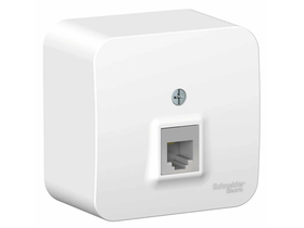 Розетка для телефона Schneider Electric "Blanca" BLNIA011001, белая, накладная, IP20