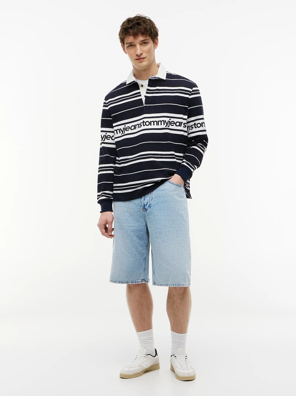 Шорты джинсовые мужские TOMMY JEANS THEO BAGGY SHORT BJ6