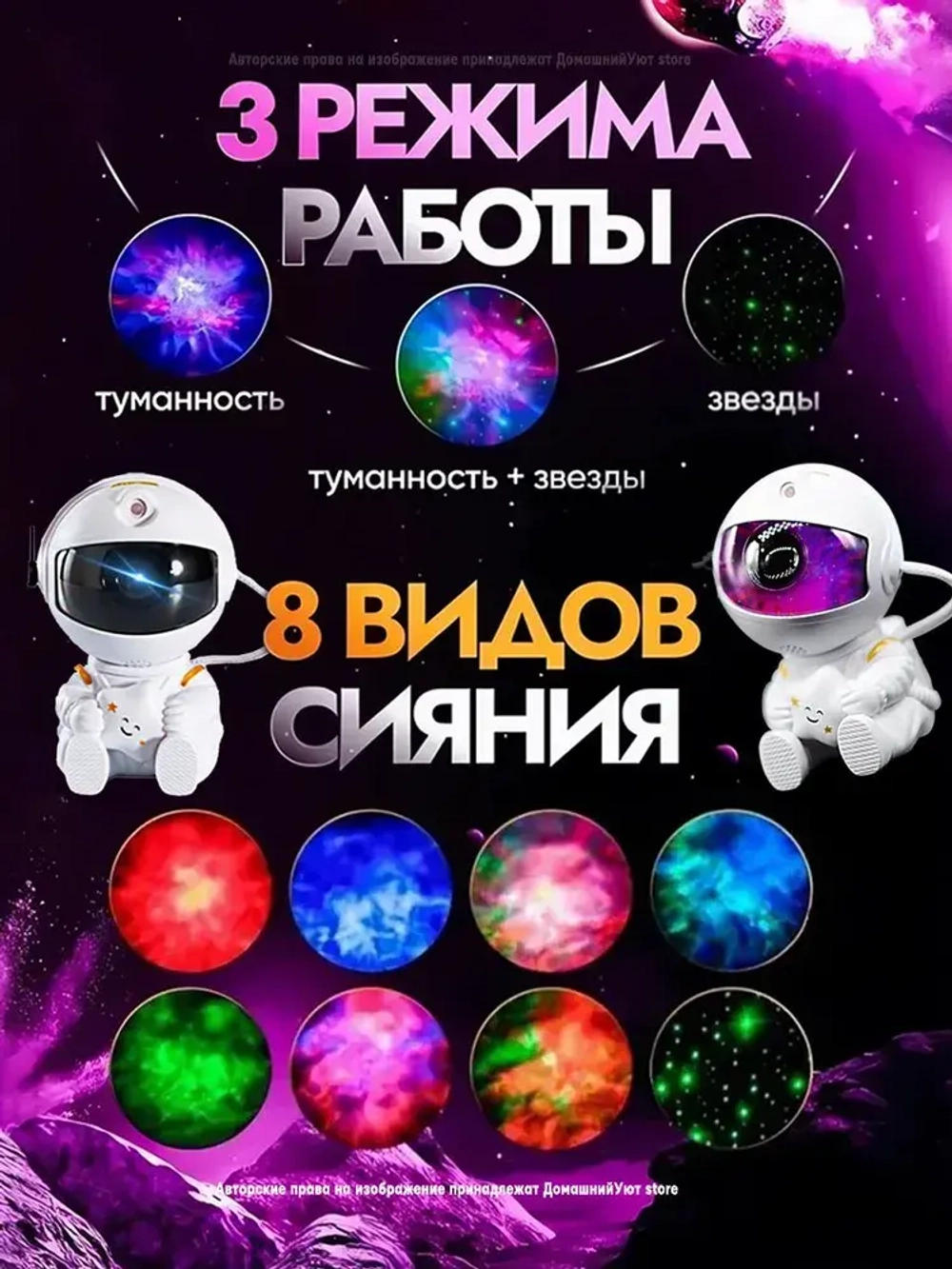 Ночник космонавтов/проектор/звездное небо,ночник детский