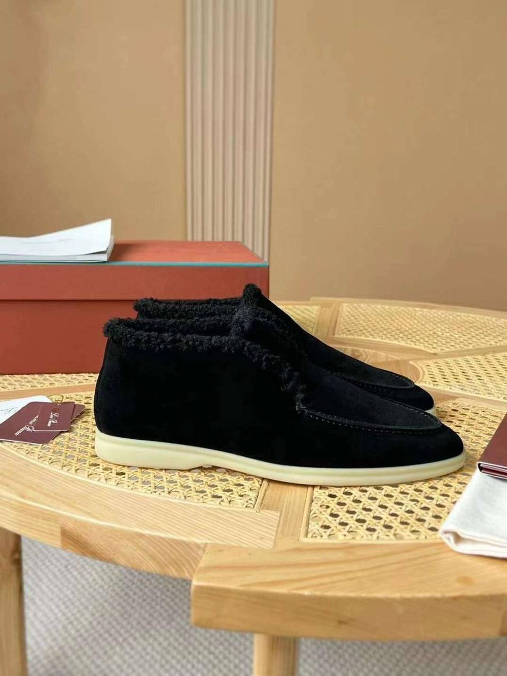 Высокие лоферы Loro Piana