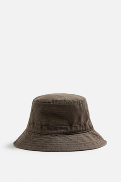 ZARA ПАНАМА С ЭФФЕКТОМ ПОТЕРТОСТИ, ТЕМНО-КОРИЧНЕВЫЙ