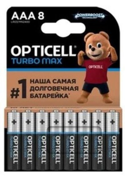 Батарейки Opticell Turbo Max LR03 BL8 (1/10)