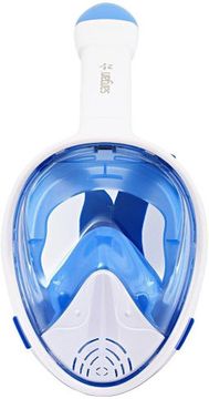 Маска полнолицевая Sargan Планета океан белая/голубая