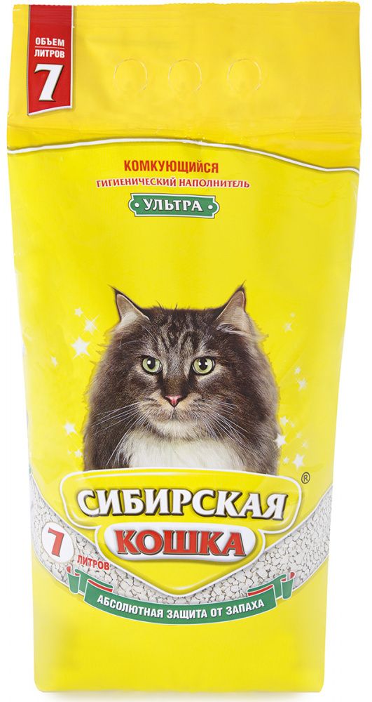 Сибирская кошка Наполнитель УЛЬТРА комкующийся (7 л)