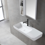 Смеситель для раковины Vincea Groove VBF-4G1MB, черный