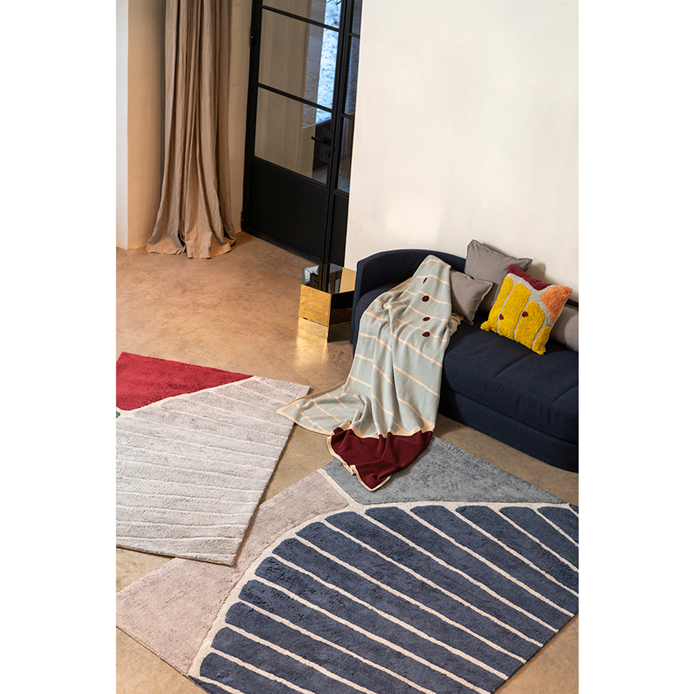 Ковер из хлопка 160х230см Tkano Terra Tea plantation серый