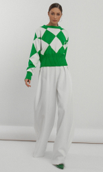 Джемпер с ромбами