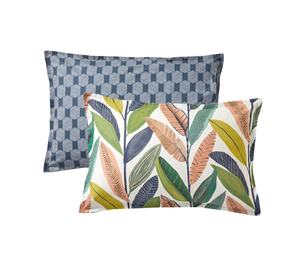 Постельное белье 2 спальное евро Blanc des Vosges Hikkaduwa Tropicana