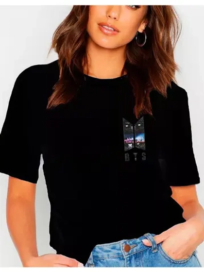 Футболка с принтом BTS