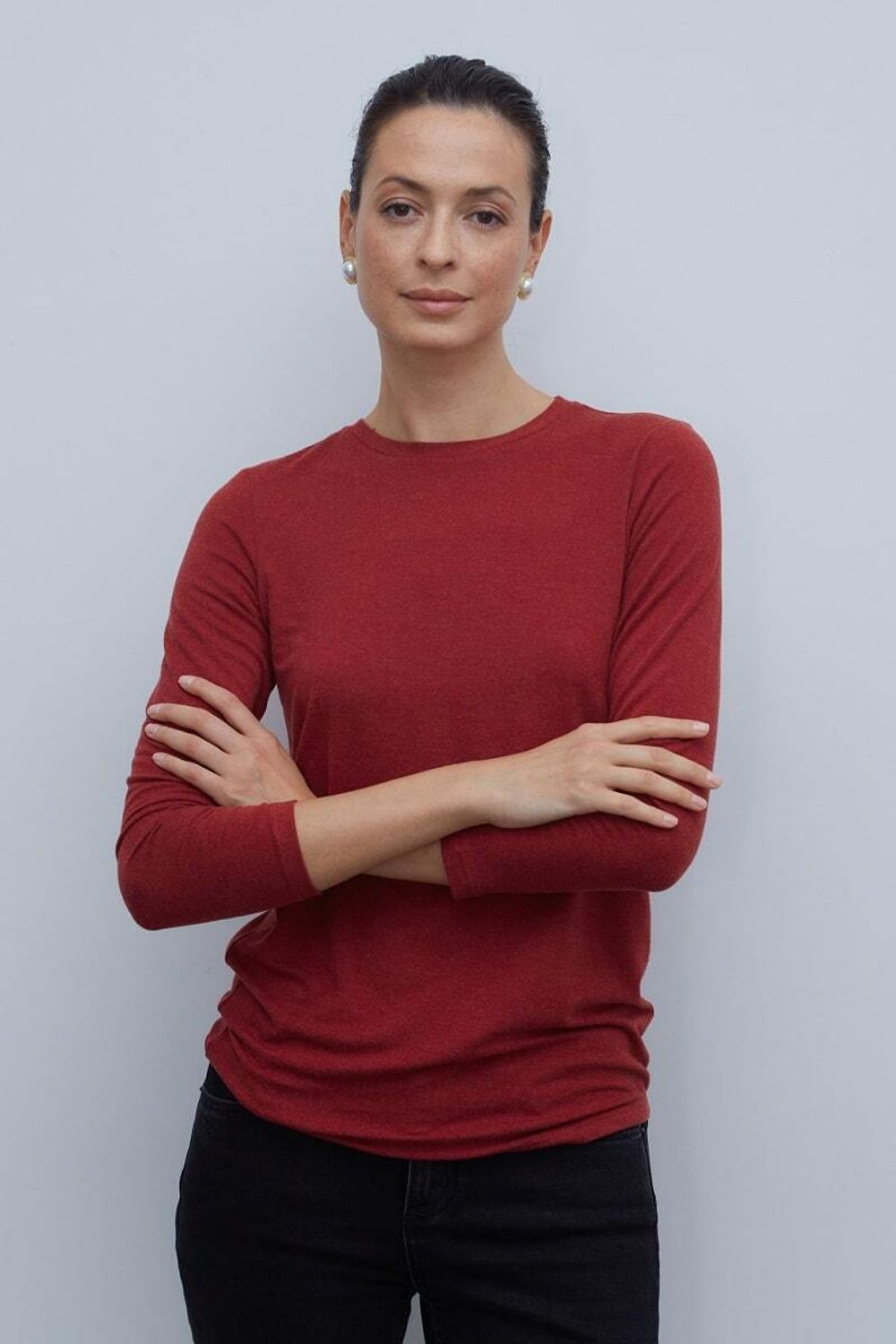 Лонгслив Ангора вишневый