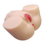 Телесный мастурбатор с 2 любовными отверстиями Olivia (Цвет: телесный)