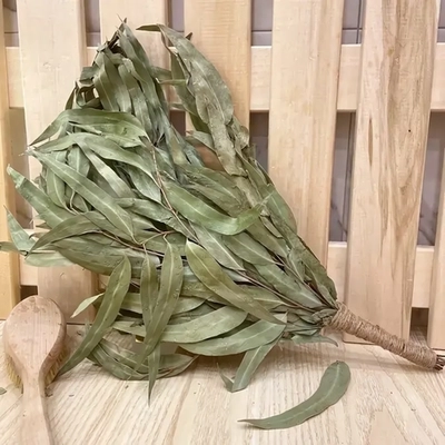 Веник эвкалиптовый с евро - оплеткой «Банные секреты»