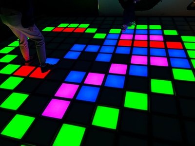 Интерактивный светодиодный пол "Арена Pixel battle" 288шт Максимальная комплектация 26 кв. м.