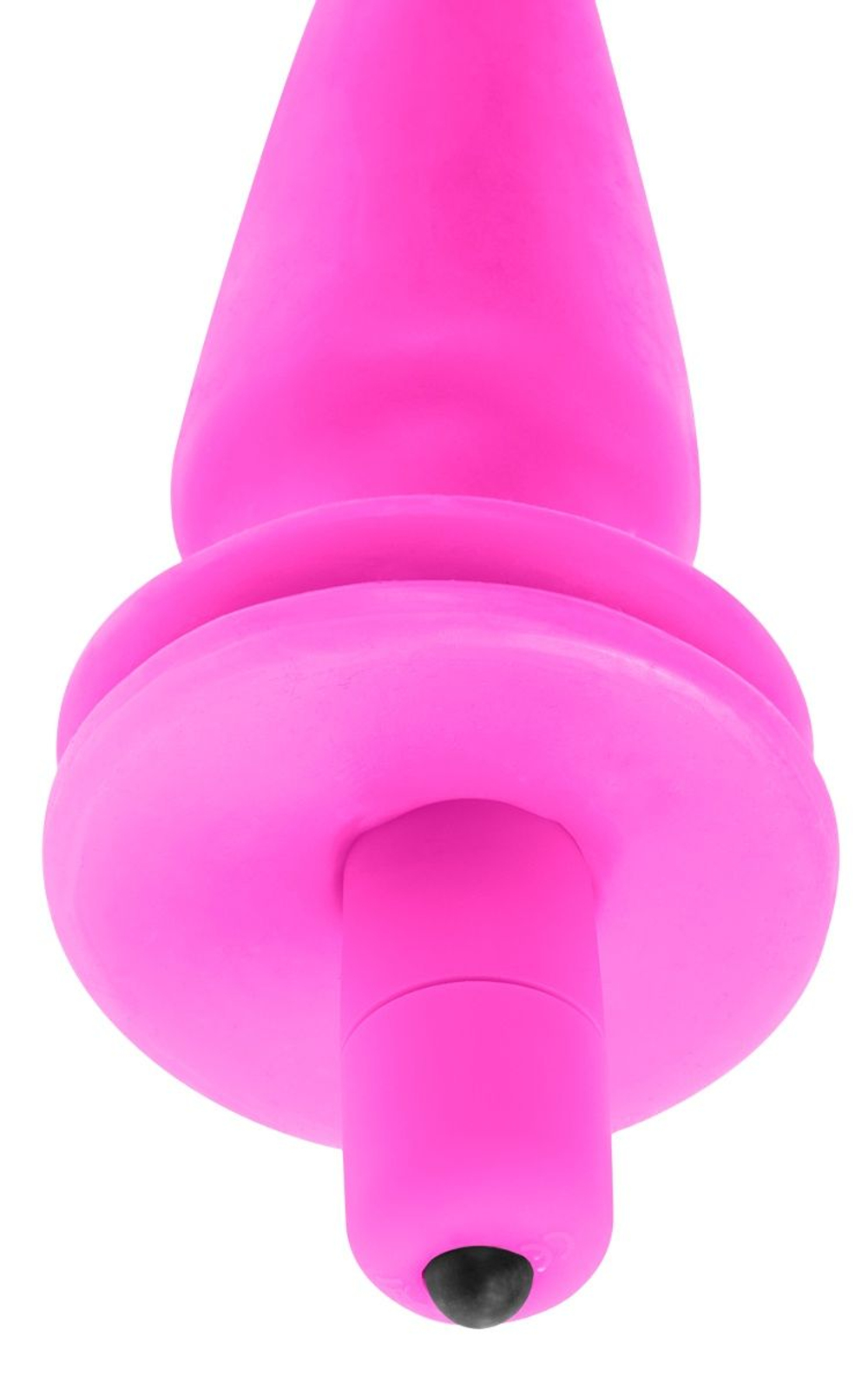 Розовая анальная вибропробка Vibrating Butt Plug - 14,5 см. (Цвет: розовый)
