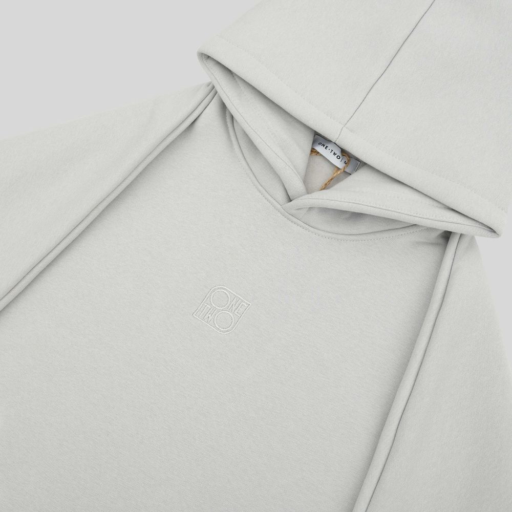 Худи ONE TWO "MULTICOLOR" Начес Портовый туман