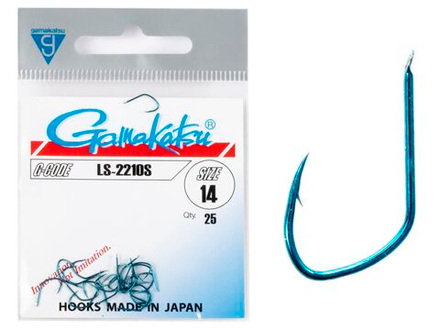 Крючки Gamakatsu LS-2210S HOOKS BLUE разм. 14 25шт.