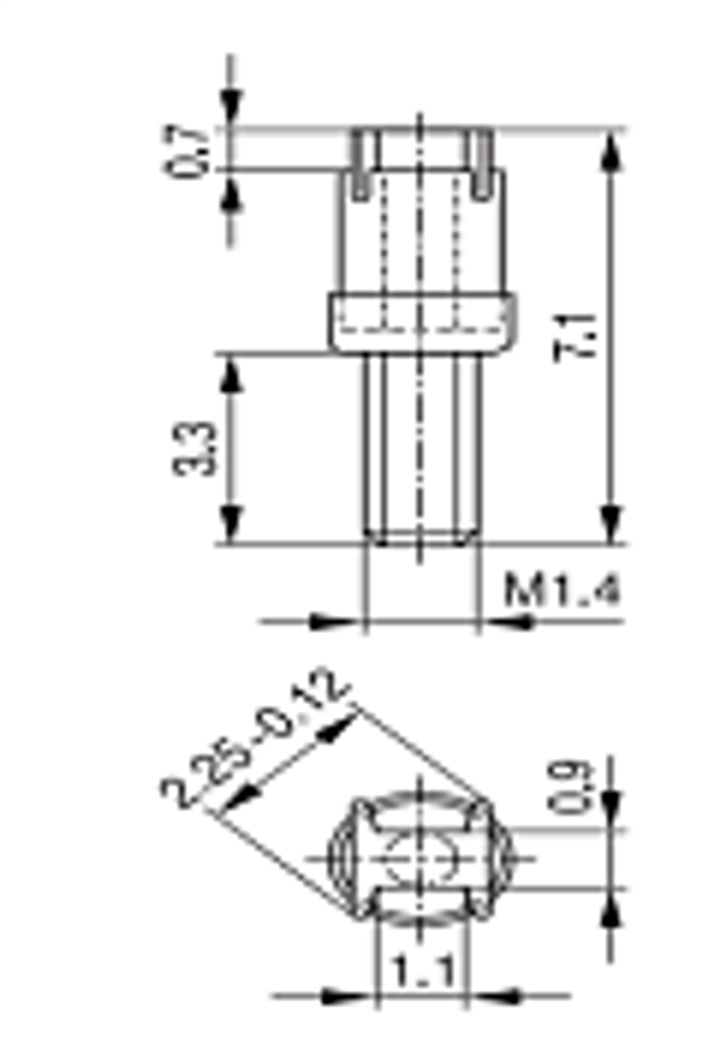 RM4 / RM5 / P 11 x 7 Подстроечник B65539C1003X001