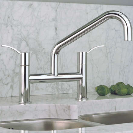 Смеситель для кухни Ritmonio Altrimenti на 2 отверстия, хром E0CU57CRL