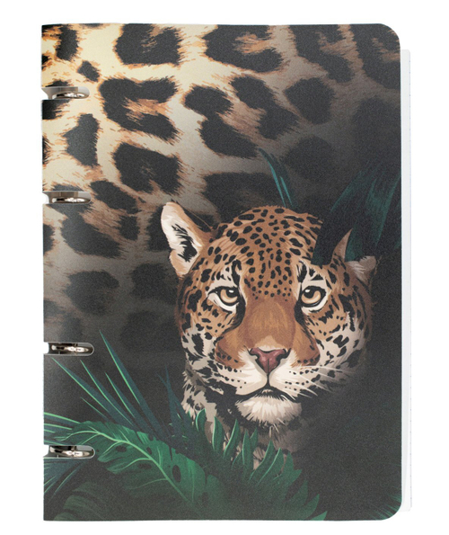 Тетрадь на кольцах ПандаРог Дикие Тропики, А5, 80 листов, пластиковая обложка