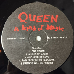 Винтажная виниловая пластинка LP Queen A Kind Of Magic (Россия 1994)