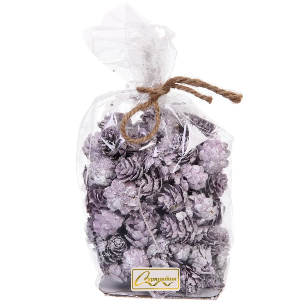 Композиция для декора «Лесное удовольствие» 11*11*14 см (130 гр), лаванда
