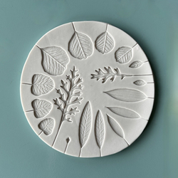 Молд силиконовый для лепки листьев "Гербарий" / Форма для мелких листьев эвкалипта / Молд для полимерной глины, мыла, воска