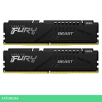 Оперативная память Kingston Fury Beast Black Expo 16Gb (KF560C30BBEK2-16)