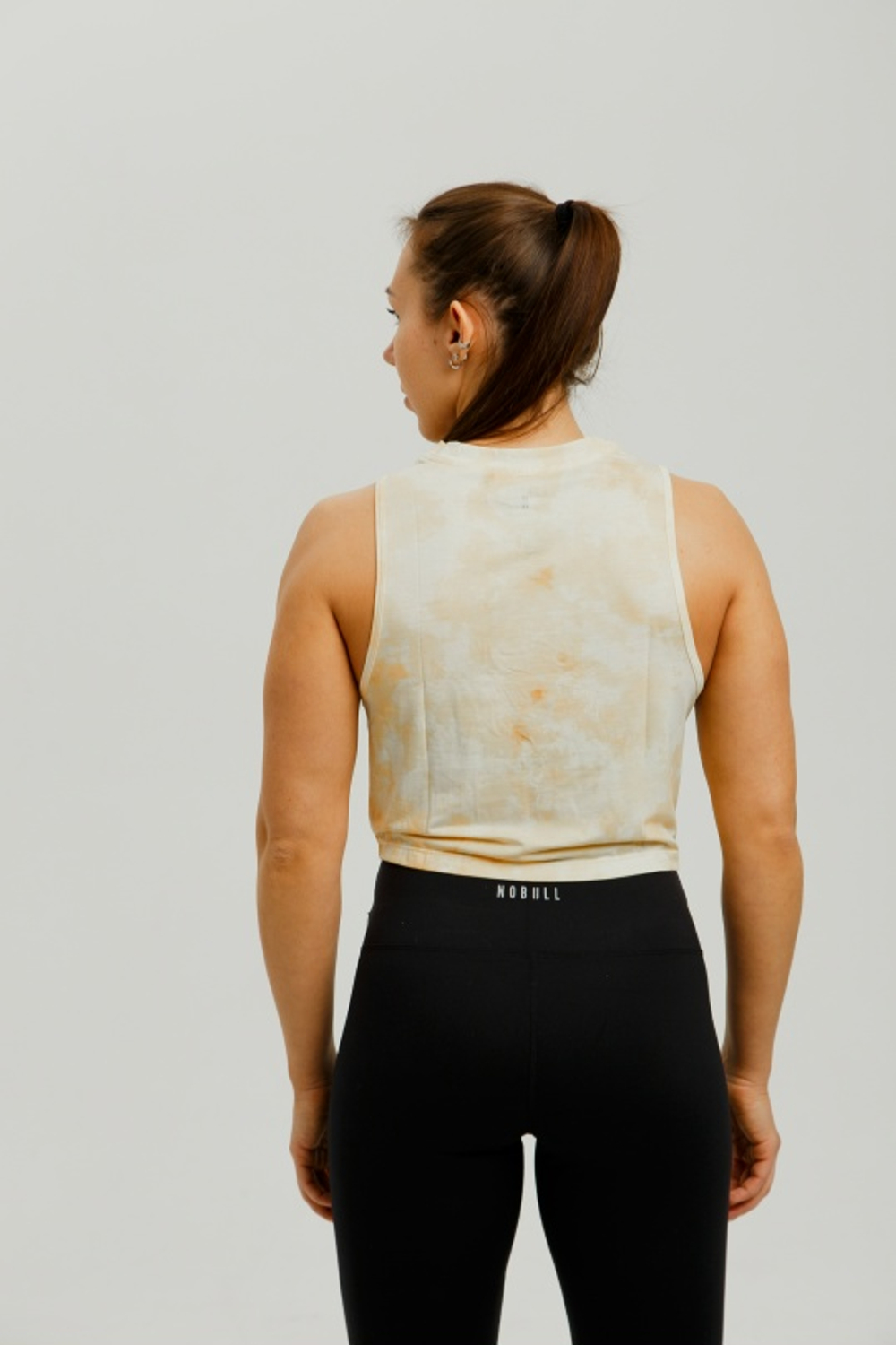 Майка NOBULL желтая в пятнах