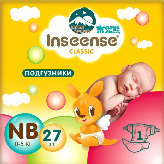 Подгузники INSEENSE NB 27 шт.