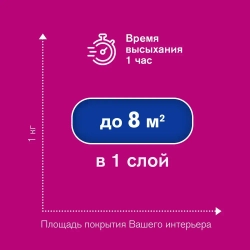 Краска ВД-АК 2180 Ecoterra Eurolatex 7, интерьерная ,для стен и потолков, матовая, быстросохнущая, белоснежная, 3кг