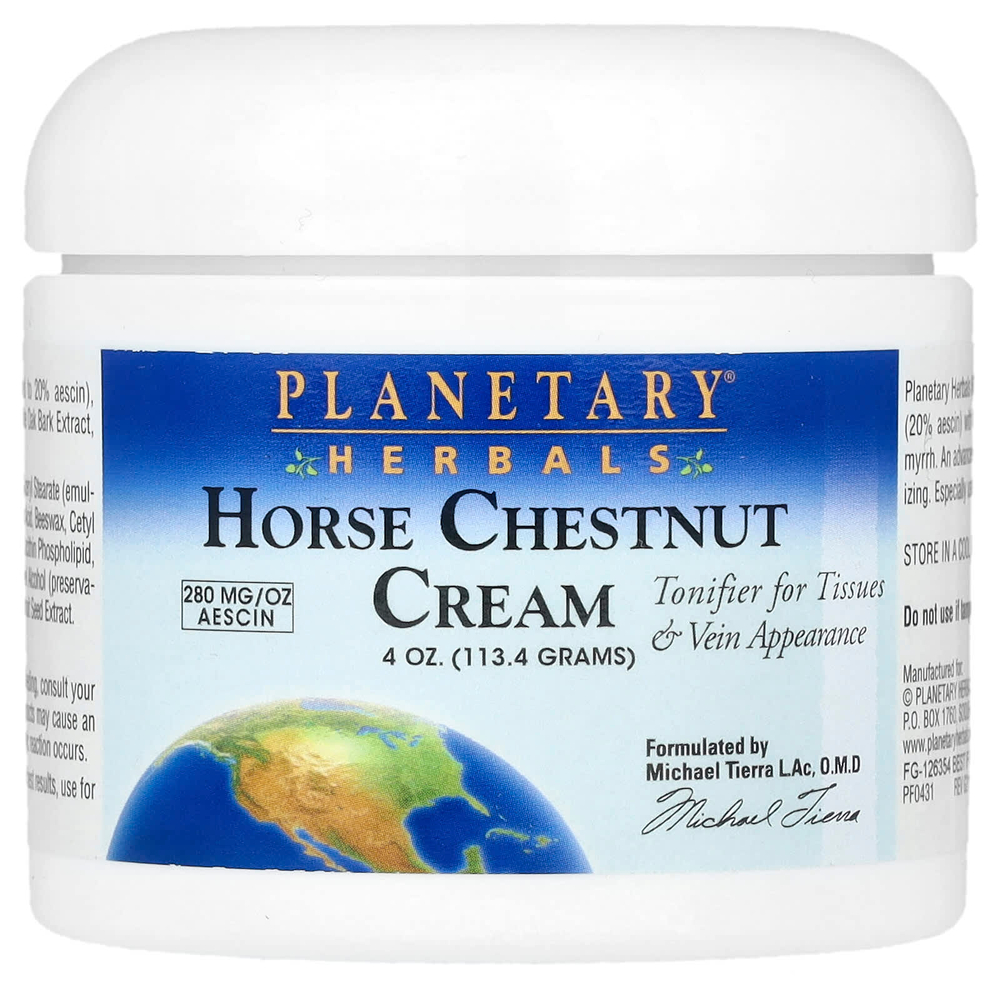 Planetary Herbals, крем с конским каштаном, 113,4 г (4 унции)