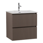Тумба с раковиной BelBagno 60 UNO-600-2C-SO-СO+BB-8099-60 бежевая матовая